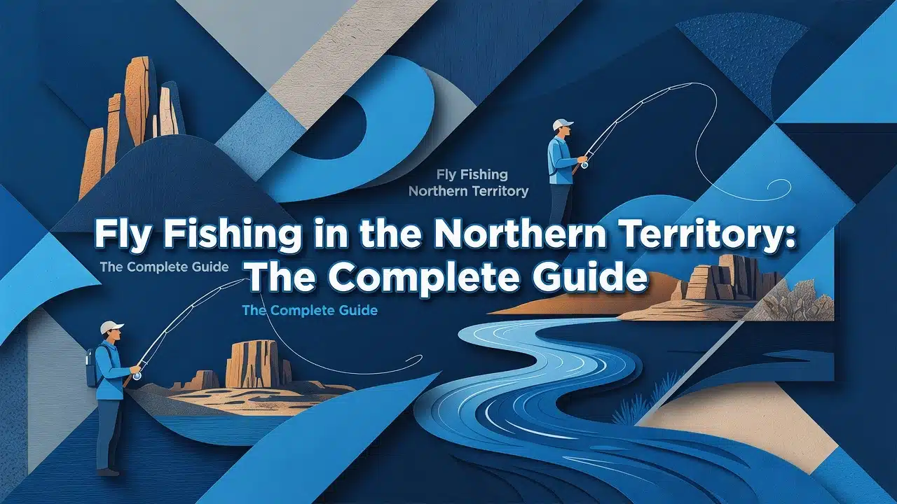 Professional header image for educational tutorial: Fly Fishing in the Northern Territory: The Complete Guide