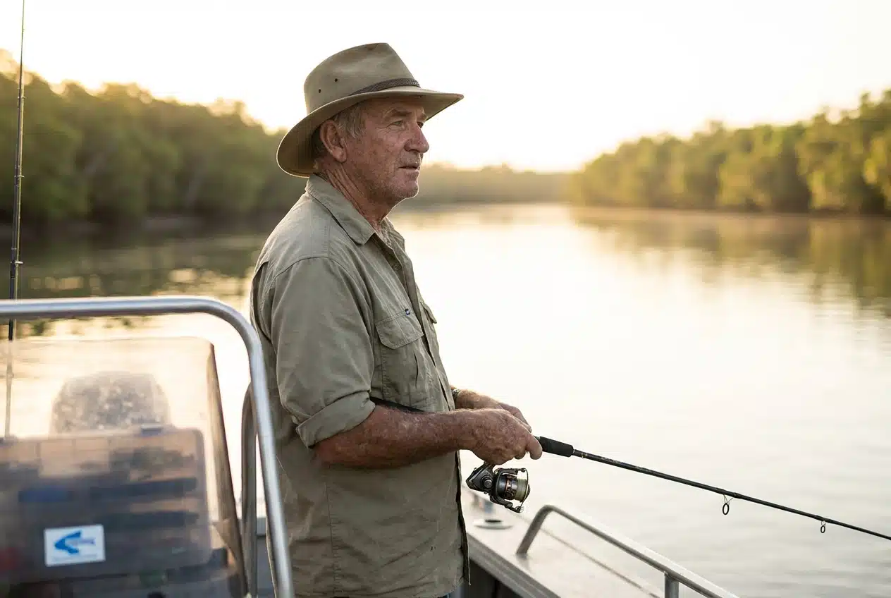 Professional header image for informative article: Barramundi Fishing Charters Darwin: 10 Things Every Angle...